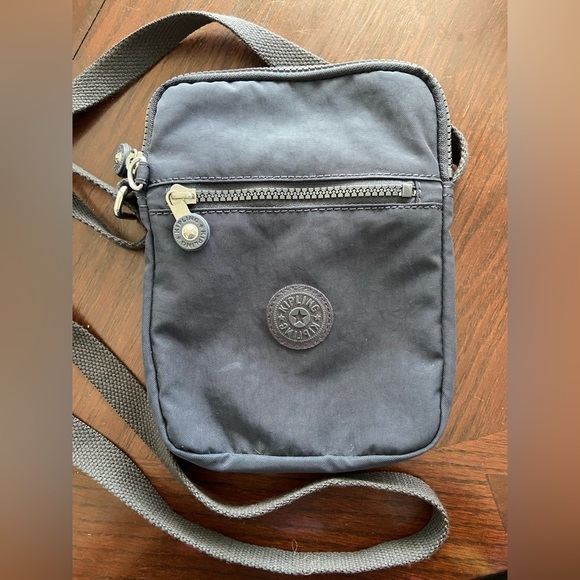 Kipling Handbags - Kipling Essyla Crossbody Bag Zip Front & Top Blue Grey